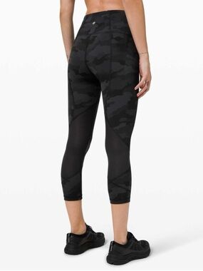 Lululemon Pace Rival High-Rise Crop 22” Heritage 365 Camo Leggings Size 4